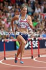 Eilidh Child (Scotland) in the heats of the 400 metres hurdles at the Commonwealth Games, Glasgow. Photo: David T. Hewitson/Sports for All Pics